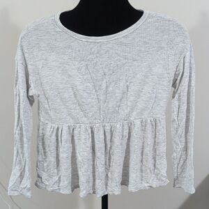 Alya Light Gray Textured Blouse